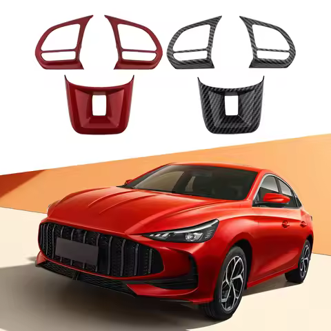 Car Steering Wheel Trim Cover Sticker for MG 5 SW EV 2020-2026 MG6 2017-2025 MG ZS 2017-2024 Steerin