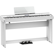 Roland FP-90X 88-key Digital Piano with Piano Stand, Bench, RH5 Headphones, Note Stand, 3-Pedal - Wh