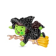 Gnoce Wicked Elphaba Flying On a Broom Charm with Diamond