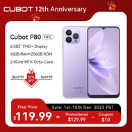 Cubot 2023 P80สมาร์ทโฟนทุกรุ่นใหม่,โทรศัพท์ Android 13,RAM 8GB,รอม256GB/512GB,NFC,หน้าจอใหญ่6.583 ",กล้อง48MP Lan.