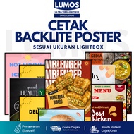 CUSTOM POSTER BACKLITE DURA TRANS PRINT PRINT PRINT DURATRANS LIGHTBOX SLIM THIN A1 A2 A3 A4 A5 METE