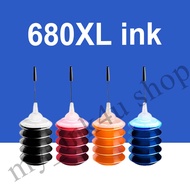 HP 680 ink HP 680XL ink HP680 ink HP680XL refillable ink compatible for HP  2135 2138 4538 1115 1118 4678 30ml Refill in
