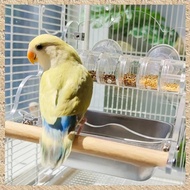 (KYSB) Parakeet Feeders Splash Proof Bird Dishes Food Dispenser Rotating Parakeet Food Dish Bird Foo