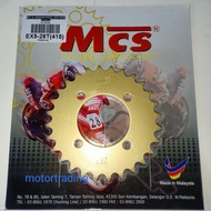 HONDA EX5 / DREAM / BONUS110 /SPORT RIDER SPOKET REAR SPROCKET MCS 415 GOLD SPOKET  24T~39T