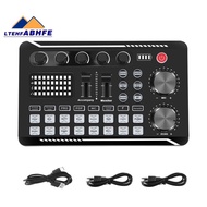 F998 Sound Card Microphone Sound Audio Interface Mixer Sound Card Mixing Console Amplifier for Phone