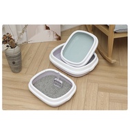 【Ready Stock】Cat Litter Box with Scoop 猫砂盆 送猫砂铲