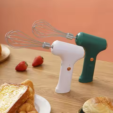 Electric Mixer Handheld Mixer Egg Beater Set USB Rechargeable Household Cordless Electric Hand Mixer
