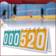 [Phenovo] Flip Number Score Board Table Score Flipper 6 Digit Tennis Scoreboard Numbers