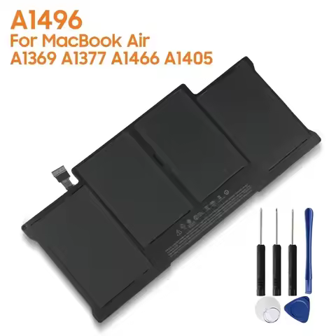 New Replacement Battery A1496 For Mac MacBook Air A1369 A1405 A1377 A1466 Rechargeable Batteries 715