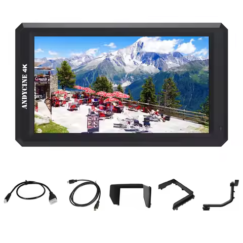 DSLR Camera Field Monitor 4K HDMI Input Director Video Monitor with DC 8V Power Output 3.5mm Earphon