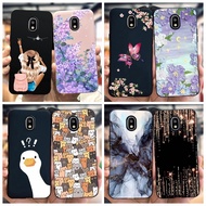 For Samsung Galaxy J7 2017 Case J730 SM-J730F Soft Cover Stylish Flower Marble Shockproof Casing For Samsung J7 Pro 2017 Bumper