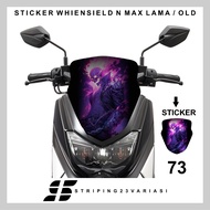 OLD N MAX VISOR STICKER - OLD COOL MOTIF 73 - 80