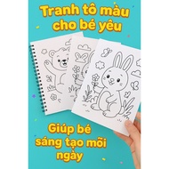 Coloring pictures for children, Size A4 - A5, many models, many themes, help children be creative - 