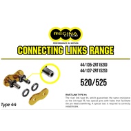 REGINA 520 525 ZRT CHAIN JOINT RIVET LINK CONNECTING LINKS RANGE (GOLD)