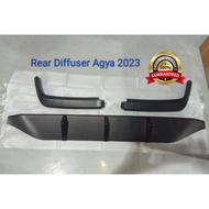 Rear Diffuser Belakang Mobil All New Agya 2023 Matte Black Otoproject