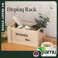 YAMU Kotak Kayu wood storage box wooden crate box 木箱 Wood Crate Display Crate Storage Box Decoration