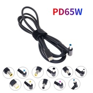 USB Type C to 4.0x1.7 7.9x5.5 7.4x5.0 3.0x1.1 4.0x1.35 5.5x2.5mm Male Plug Converter DC USB C PD Cha