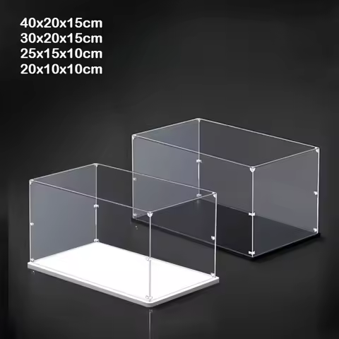 white black bottom 1:14/24 acrylic display box model show case for Lego racing car model within 40cm