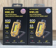 💥全新現貨💥 Nitecore NWL20 USB-C 充電 600 流明 LED Work Light 磁吸 工作燈