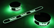 SLIPKNOT wristband ริสแบนด์ เรืองแสง งานแกะขึ้นโมล ปั้มนูน สองชั้น สวยงาม คุณภาพสุดๆ มอบให้แฟน คนรัก