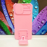 CASE ROBOT MACARON SLIDE CAMERA+STAND OPPO RENO 6 4G/A1K/A3S/A74 4G/A95 4G/A15/A15S Case Model Robot Plus stand slide camera warna macaron