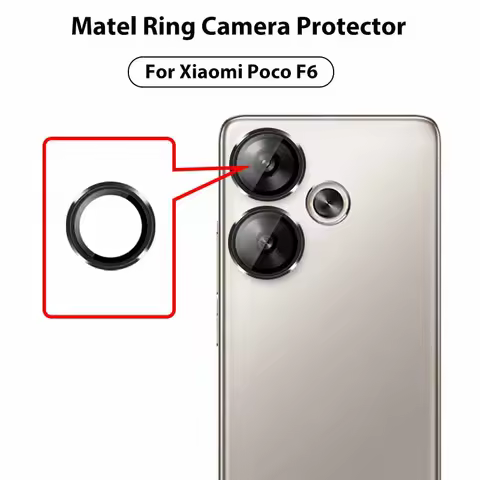 Back Metal Ring Camera Glass For Xiaomi Poco F6 Camera Lens Protective Glass Little F6 Poco F 6 Poco