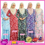 XS-4XL KURUNG CHIFFON KAIN KEMBANG PAYUNG BY AFA DESIGN FASHION