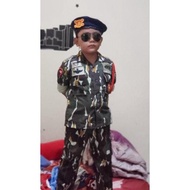 TERLARIS Baju Polisi Brimob Loreng anak Kostum brimob loreng untuk anak Baju profesi brimob loreng a