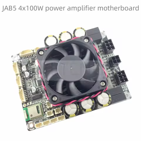 2x100W+1x200W Class D audio amplifier board with ADAU1701 DSP BT 5.0 4.0/2.1/2.0 system - JAB5 is in
