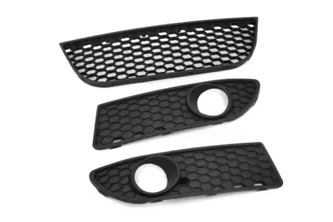 Exquisite Show-Quality Honey Comb Lower Grille Set For Vw Polo 9n2 / 9n3('06-'09)