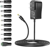 Basicvolt 24V 1.5A 1A Power Supply Charger 24Volt 0.5A Wall AC Adapter 24Vdc Replacement Cord for LE