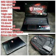 MSI GE63VR 7RE-053TWCore i7-7700HQDDR4