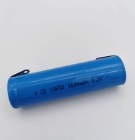 Lithium sắt Phosphate 18650 1600mAh 3.2V có thể sạc lại pin 18650 1500mAh 3.2V đèn Pin
