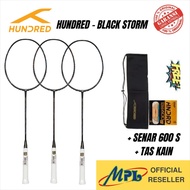 HNDRD BLACK STORM BADMINTON RACKET