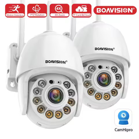 1PCS/2PCS Mini WIFI PTZ IP Camera 4X Digital Zoom Motion Tracking Two Way Audio 1080P Full Color Nig