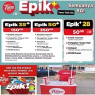 SIMCARD TUNETALK PELAN EPIK+ 50GB/150GB/350GB HIGHSPEED DATA FULL HOTSPOT 4G/5G