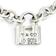 成色極佳 △ TIFFANY&Co. Tiffany 1837 Lock Cadena 項鍊頸鍊配件 925銀 重43.4克 女士推薦 ◎