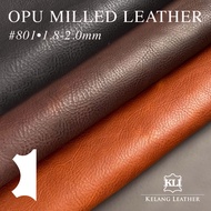 Oil Pull Up OPU MILLED 801 Full Grain Cow Leather BLACK/DARK/LIGHT BROWN 1.8-2.0mm Leather