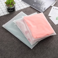 PE Matte Zipper Bag, Thickened Transparent Clothing Storage Self-Sealing Bag PVC Gift bags for cloth