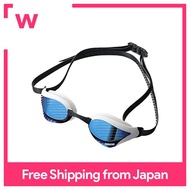 FINA Approval] arena Swimming goggles for racing unisex [Cobra Core] Blue × Smoke × White × Black One Size Mirror Lens AGL-240M