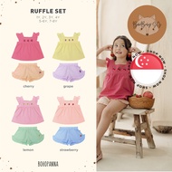 BOHOPANNA Fruit Embroidered Ruffle Set (1Y 2Y 3Y 4Y 5-6Y 7-8Y) - Children/ Girl