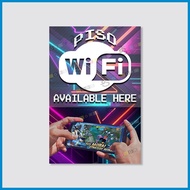 Piso Wifi Tarpaulin Business Signage Laminated Board