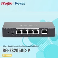 RUIJIE REYEE RG-ES205GC-P, 5-PORT GIGABIT POE SWITCH 54W