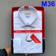 Áo Sơ Mi Pierre Cardin Áo Sơ Mi Trắng Dài Tay Vân Sọc Chuẩn Auth Mẫu Mới 2025