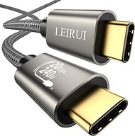 LEIRUI 20Gbps USB C to USB C Cable USB C 3.2 Gen2X2 Cable High Speed Data Transfer 4K USB C to USB C Video Monitor Cable 240W Fast Charging for MacBook Pro, Dell, Galaxy