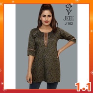 JEEL Floral Design  Printed Short Kurtis For Women's