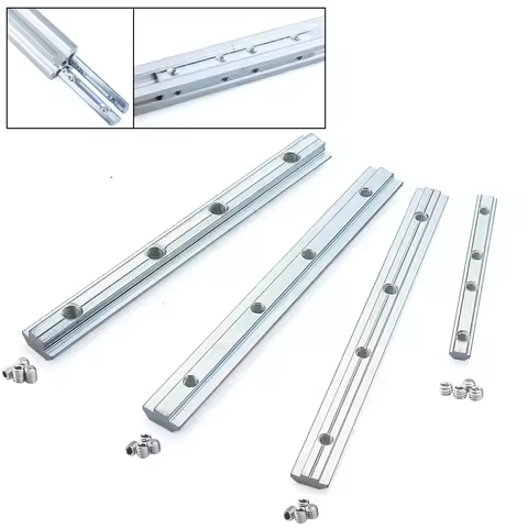 8Pcs 2020 3030 180 Degree Straight Joint Inside Connector Aluminium Profile Fittings Strip With Scre