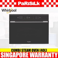 Whirlpool W7 MWBLAUS 6th Sense, Crisp Built-In Microwave Oven (40L)
