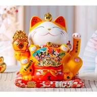God of Wealth Cat Hong Phuc Qi Thien Vang 20cm