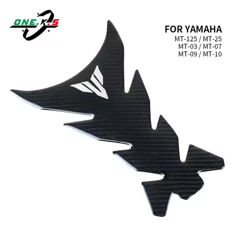 For YAMAHA MT125 MT25 MT03 MT07 MT09 MT10 Fuel tank Sticker 3D Carbon Look MT 125 25 03 07 09 10 Tan